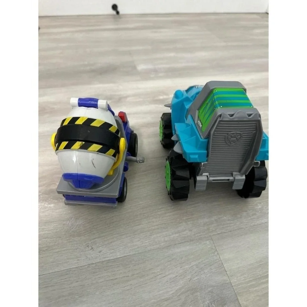 Paw Patrol Chase Cement Mixer Truck and Rubble Monster Truck Toy Set